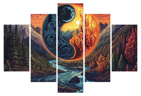 Obraz - Živly (150x105 cm)