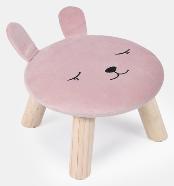 Sinsay - Stolička s motívom zajaca - pastelová ružová