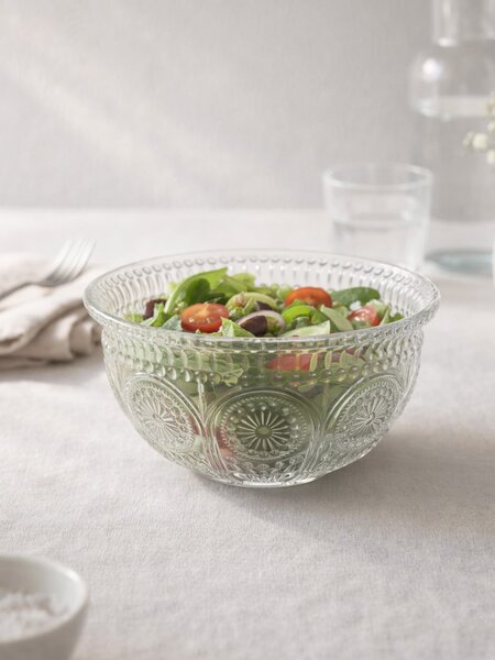 Sinsay - Sklenená miska s reliéfnym vzorom - clear
