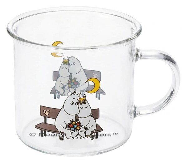 Sinsay - Sklenený hrnček s uškom The Moomins - viacfarebná
