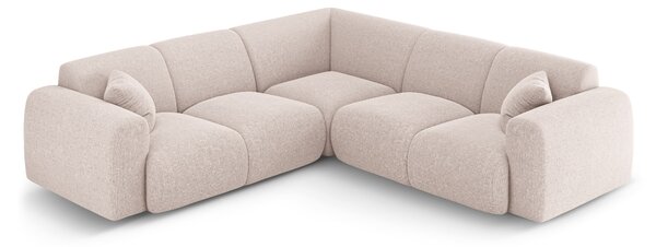 MUZZA Rohová päťmiestna pohovka NOMALIO 252 x 252 cm chenille béžová