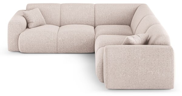 MUZZA Rohová päťmiestna pohovka NOMALIO 252 x 252 cm chenille béžová