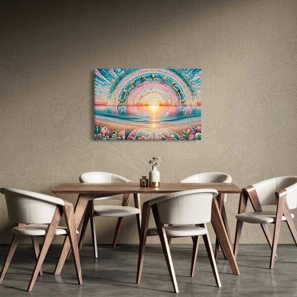 Obraz – Mozaika zapadajúceho slnka (90x60 cm)