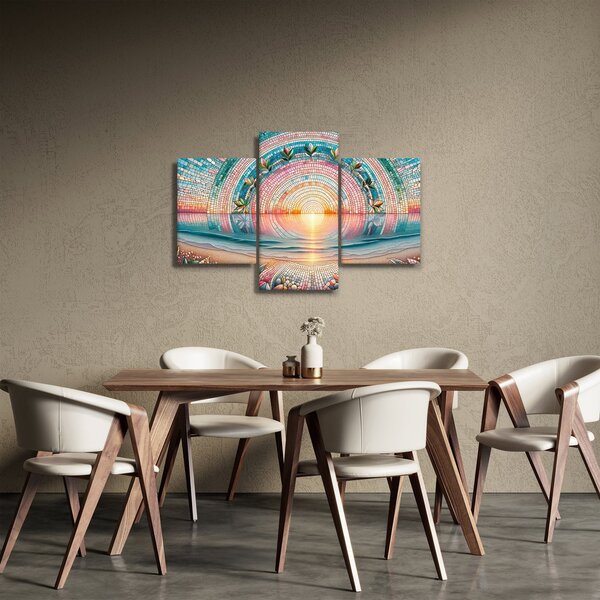 Obraz – Mozaika zapadajúceho slnka (90x60 cm)