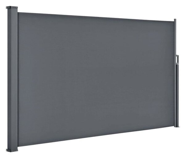 Výsuvná bočná zástena, 300 x 180 cm, tmavosivá