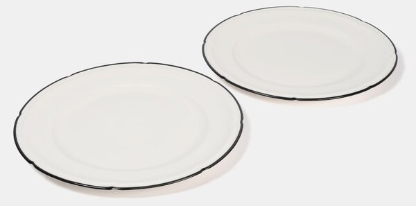 Sinsay - Keramické taniere 2 ks - čierna