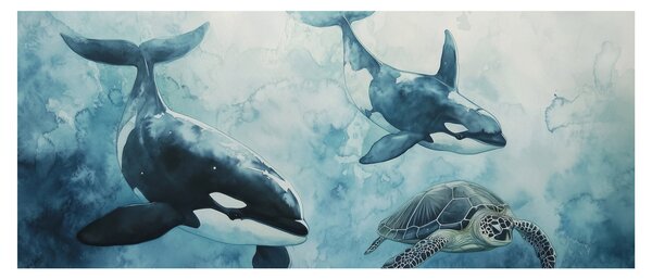 Obraz - Podmorská maľba (120x50 cm)