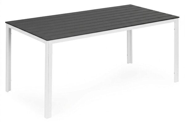 MultiGarden Záhradný stôl 6 miest 156x78 cm - sivý biely MultiGarden