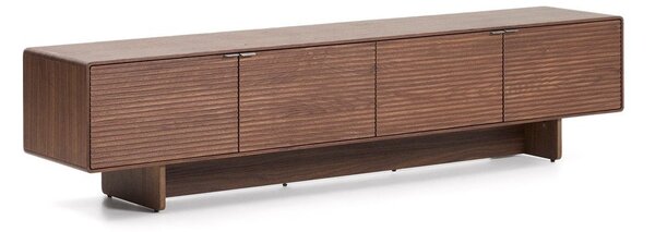 Tmavohnedý TV stolík v dekore orecha 200x46x40 cm Norlen – Kave Home