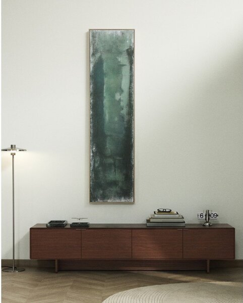 Tmavohnedý TV stolík v dekore orecha 200x46x40 cm Norlen – Kave Home