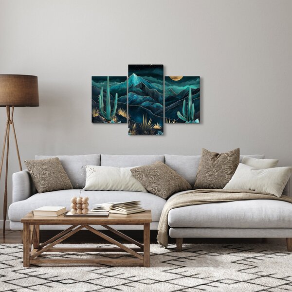 Obraz - Tyrkysová noc (90x60 cm)