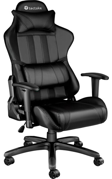Tectake 402229 kancelárska stolička racing - čierna