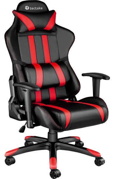Tectake 402030 kancelárska stolička racing - čierna / červená
