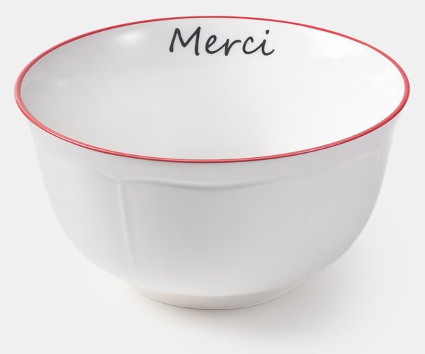 Sinsay - Keramická miska s nápisom Merci - tmavomodrá