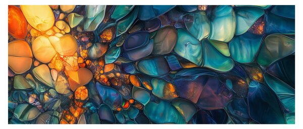 Obraz - Sklenená mozaika (120x50 cm)