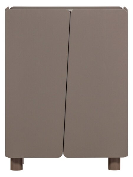 Hnedá skrinka z borovicového dreva 100x135x45 cm Root – WOOOD