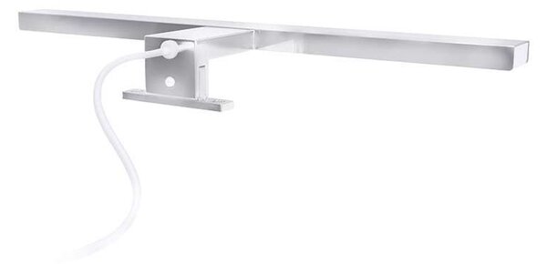 LED kúpeľňové osvetlenie 3v1 WO827, 40 cm, strieborná