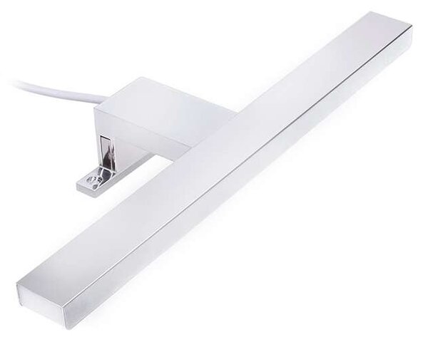 LED kúpeľňové osvetlenie 3v1 WO827, 40 cm, strieborná