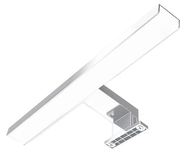 LED kúpeľňové osvetlenie 3v1 WO827, 40 cm, strieborná