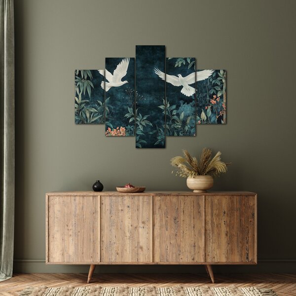 Obraz - Dve holubice (150x105 cm)