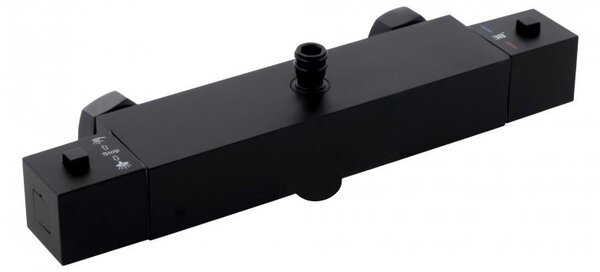 Erga Therm, nástenná sprchová termostatická batéria 150mm, čierna matná, ERG-YKA-BW.GB-THERM-BLK