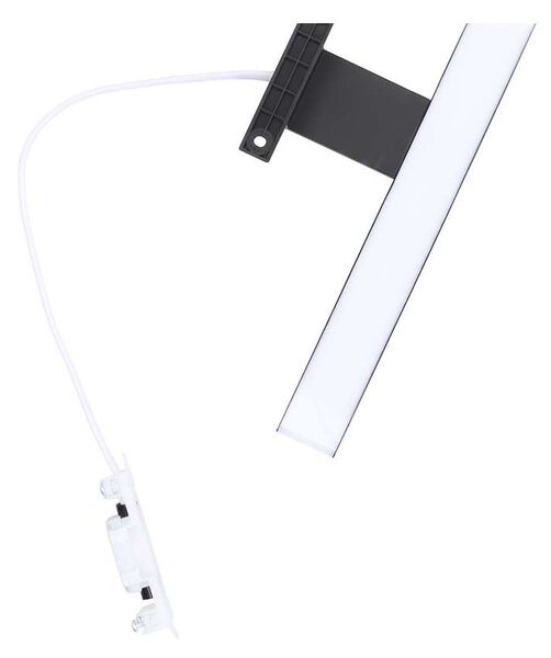 LED kúpeľňové osvetlenie 3v1 WO828, 60 cm, čierna