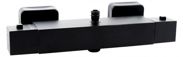 Erga Therm, nástenná sprchová termostatická batéria 150mm, čierna matná, ERG-YKA-BW.GB-THERM-BLK