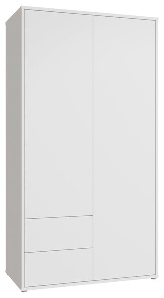 SKRIŇA S OTOČNÝMI DVERAMI, biela, 115/214/60 cm Carryhome - Skrine, Online Only
