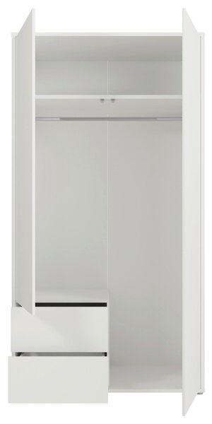 SKRIŇA S OTOČNÝMI DVERAMI, biela, 115/214/60 cm Carryhome - Skrine, Online Only