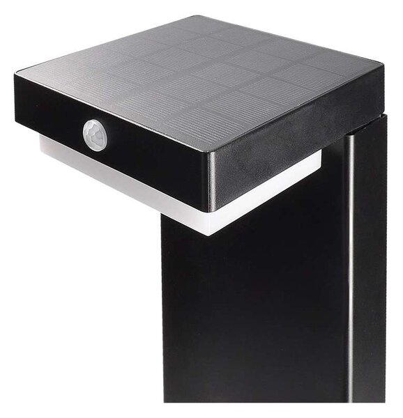 LED solárne svetlo WO7202 Palermo - stĺpik, čierna