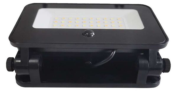 LED solárny reflektor so senzorom WL913, čierna