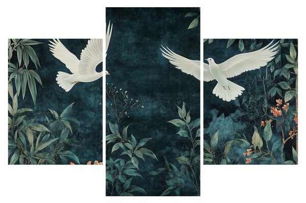 Obraz - Dve holubice (90x60 cm)