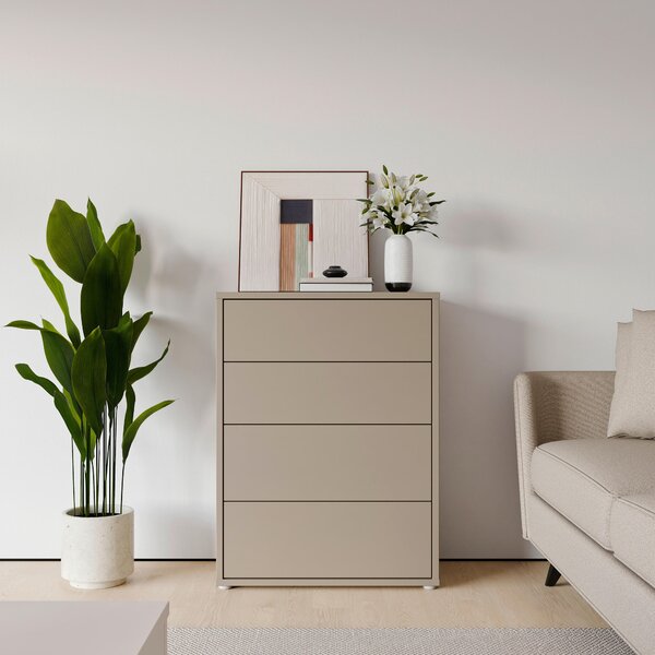 KOMODA, taupe, 75/99/35 cm Carryhome - Online Only spálne, Online Only