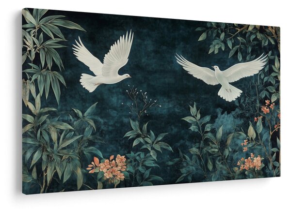 Obraz - Dve holubice (90x60 cm)