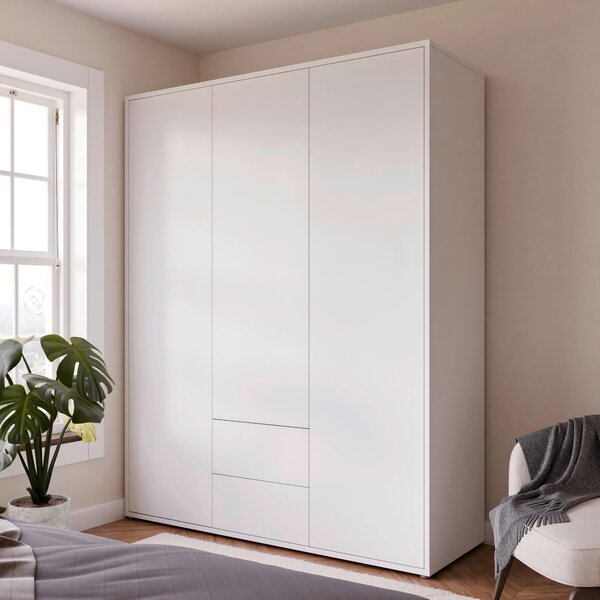 SKRIŇA S OTOČNÝMI DVERAMI, biela, 169/214/60 cm Carryhome - Skrine, Online Only