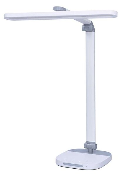 LED stolná lampička WO65 s nočným svetielkom, biela