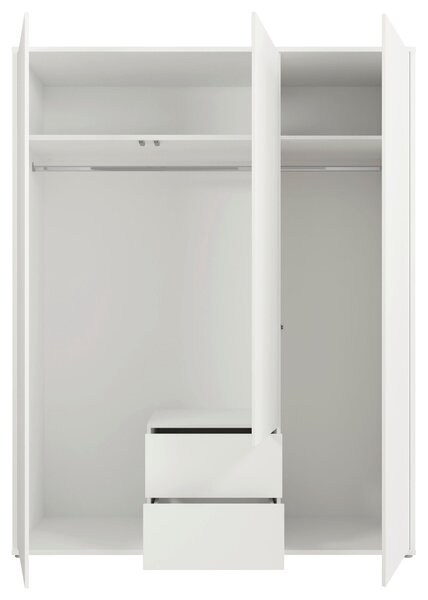 SKRIŇA S OTOČNÝMI DVERAMI, biela, 169/214/60 cm Carryhome - Skrine, Online Only