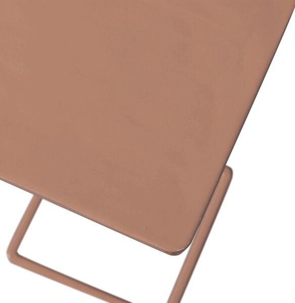 MUZZA Odkládací stolík STEOT 22 x 64 cm ružový