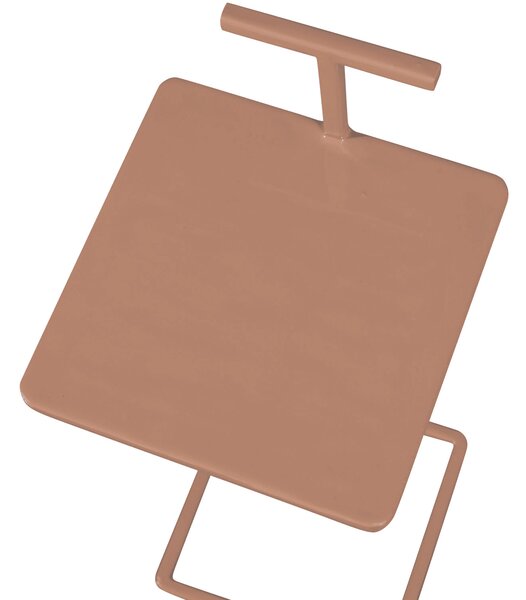 MUZZA Odkládací stolík STEOT 22 x 64 cm ružový