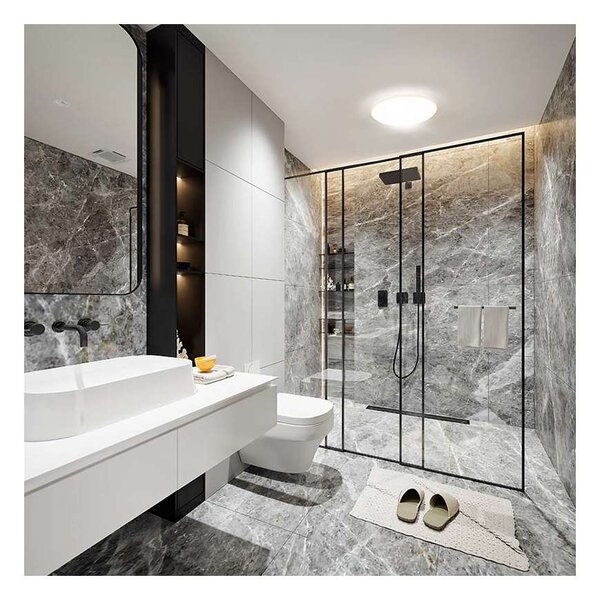 LED stropné svetlo odolné voči vlhkosti WO822 - priemer 23 cm, biela