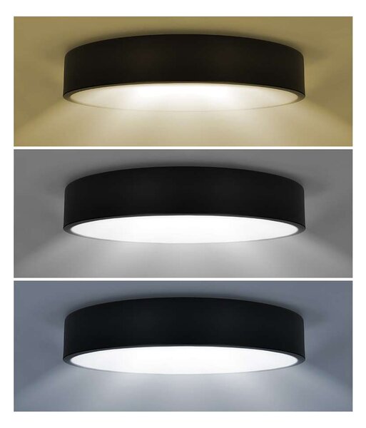 LED stropné svetlo Lecce nastaviteľné, 2900 lm - priemer 40 cm, čierna
