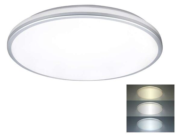 LED stropné svetlo odolné voči vlhkosti WO797 - priemer 38 cm, biela