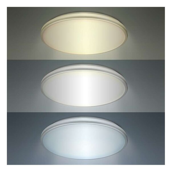 LED stropné svetlo odolné voči vlhkosti WO797 - priemer 38 cm, biela