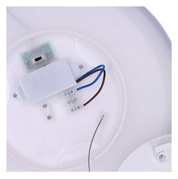 LED stropné svetlo odolné voči vlhkosti WO826 - priemer 30 cm, biela