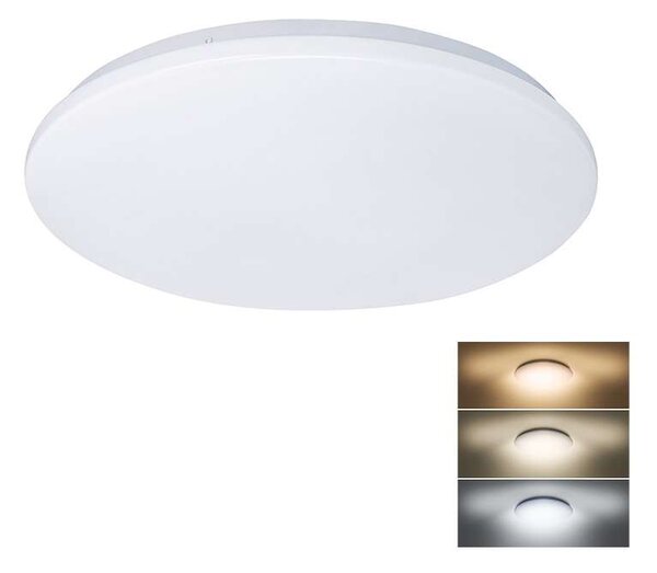 LED stropné svetlo Plain nastaviteľné - priemer 38 cm, biela