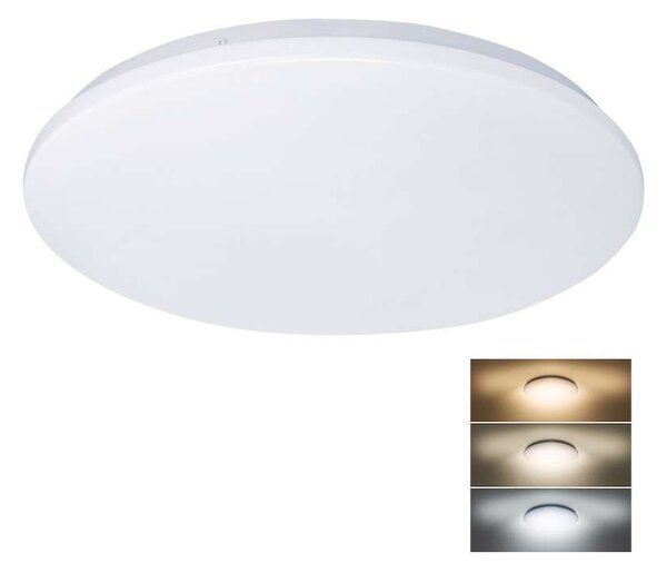LED stropné svetlo Plain nastaviteľné - priemer 45 cm, biela