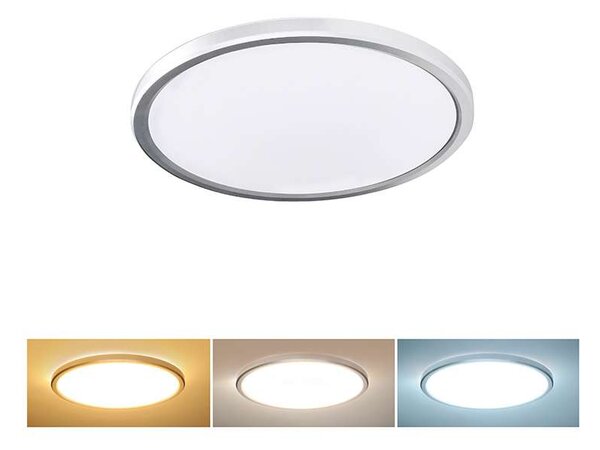 LED stropné svetlo odolné voči vlhkosti WO825 - priemer 22 cm, biela
