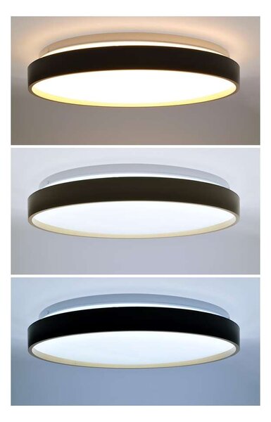 LED stropné svetlo s diaľkovým ovládaním Cala nastaviteľné - priemer 38 cm, čierna