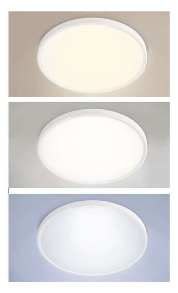 LED stropné svetlo s diaľkovým ovládaním Estela Low UGR - priemer 60 cm, biela