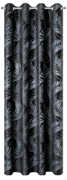 ZATEMŇOVACÍ ZÁVES NA KRÚŽKOCH VERA 140X250 CM LISTY